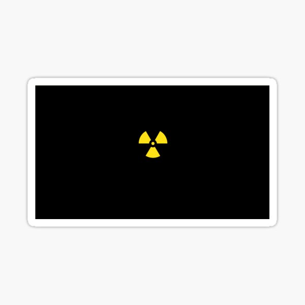 Nuclear Waste Hazard Symbol Sticker