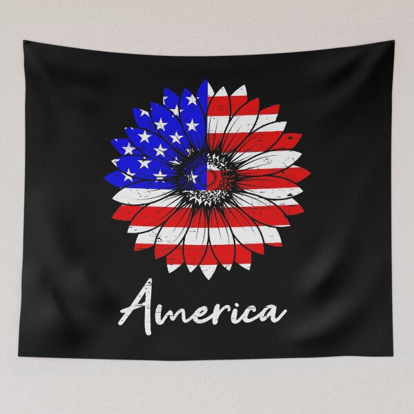 Item preview, America USA Sun Flower Gift designed and sold by DelightfulDude.
