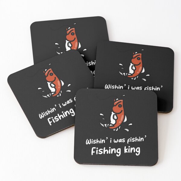 Item preview, WISHIN I WAS FISHIN | FISHING KING designed and sold by Ashalcheema.