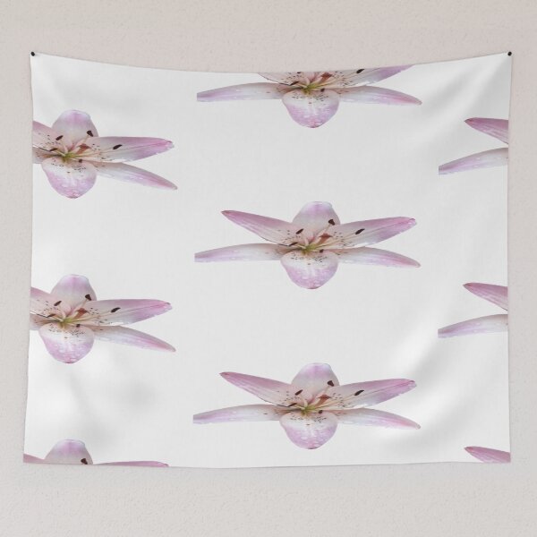 Item preview, Light Pink and White Star Lilly and set in a White Background was designed just for you by LisetteV designed and sold by Vero De.