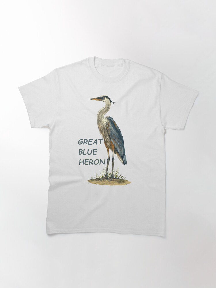 Alternate view of Great Blue Heron Florida Keys Classic T-Shirt
