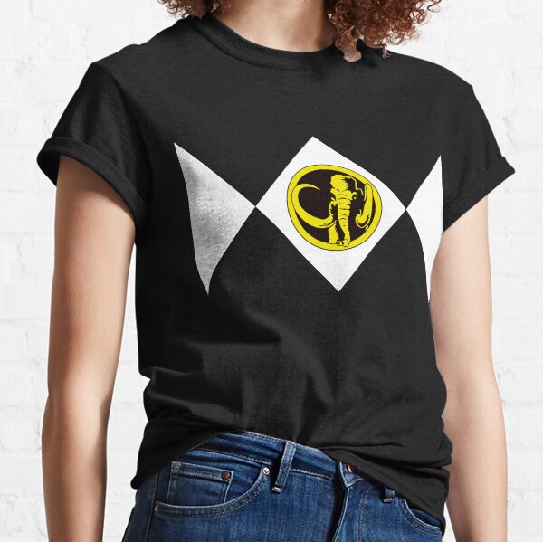 MMPR Black Ranger With Coin Classic T-Shirt