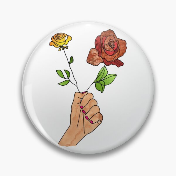 Item preview, Abstract fist holding flowers on a White background. decorating, interiors designed and sold by jayne0524.