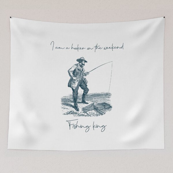 Item preview, I AM A HOOKER ON THE WEEKEND | FISHING KING designed and sold by Ashalcheema.