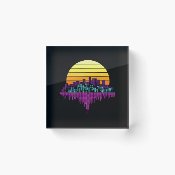 Item preview, Vintage Retro 80s Sunset City Gift designed and sold by DelightfulDude.