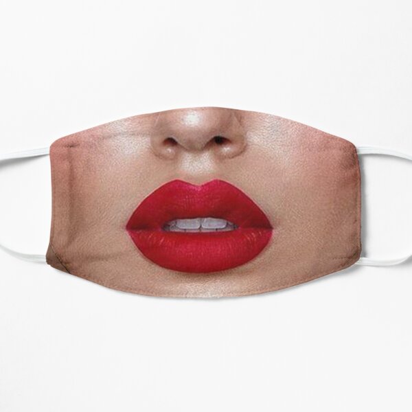 sexy red lips Flat Mask
