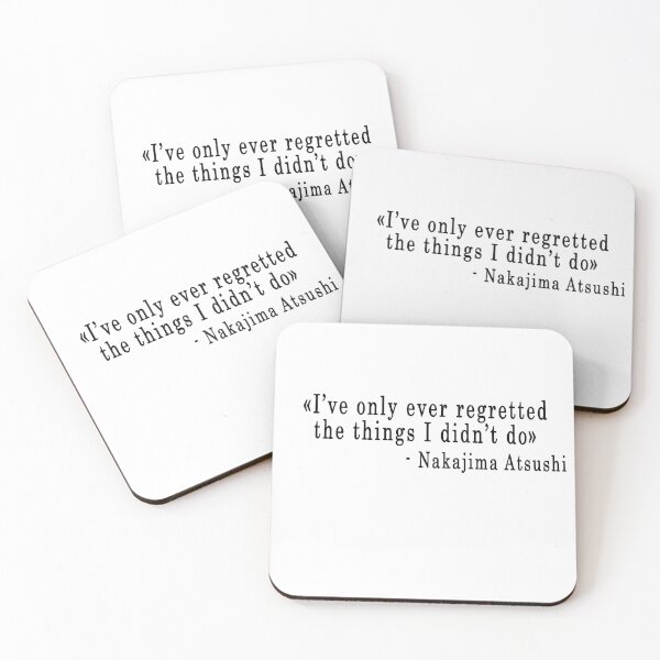 Item preview, Quote "I've only ever regret..." - Nakajima Atsushi designed and sold by artbypond.