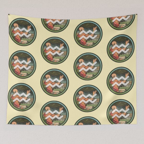 Item preview, Aquarius Season - Vintage Comic Book Zodiac Sign designed and sold by elevens.