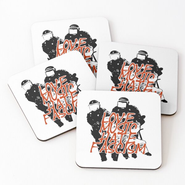 Item preview, Love Music Hate Fascism designed and sold by afternoontees.