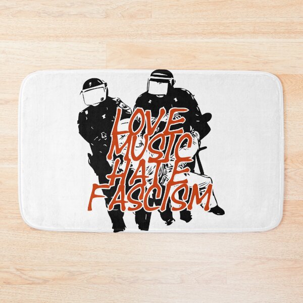 Item preview, Love Music Hate Fascism designed and sold by afternoontees.