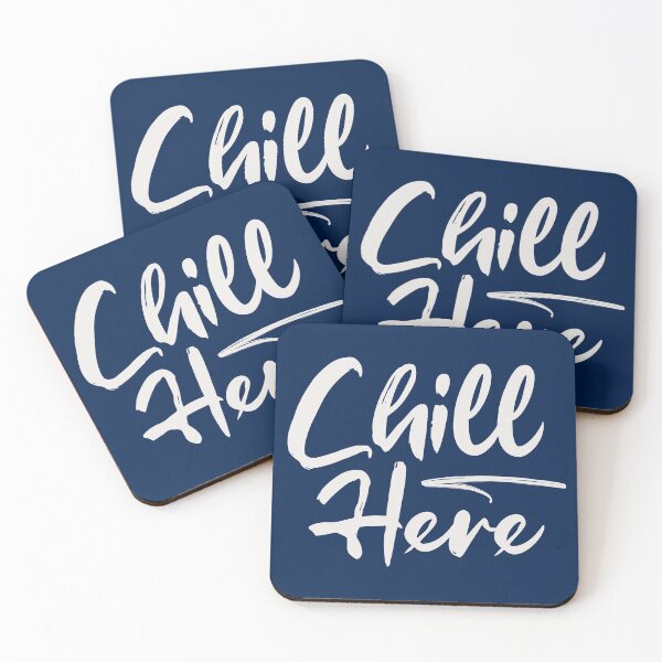 Artikelvorschau, Chill Here - Marineblau und Beige entworfen und verkauft von Aryeh Studio.