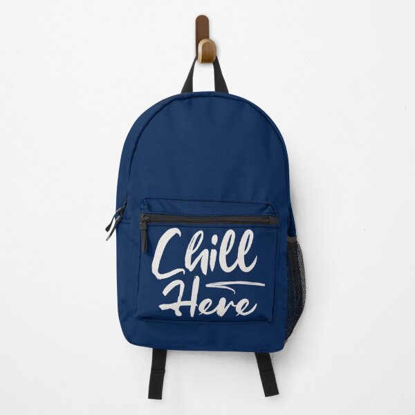 Item preview, Chill Here - Azul marino y beige designed and sold by Aryeh Studio.