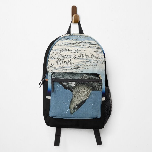 Item preview,  Japanese art paint, falcon in flight, above the mountains  designed and sold by RoManSmArt.