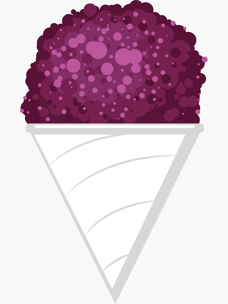 "Grape Snow Cone" Sticker for Sale by DeuntaStewArt Redbubble