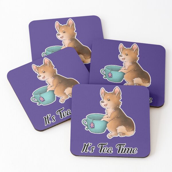 Artikelvorschau, Corgi - British Tea Time entworfen und verkauft von YumePeachyPie.