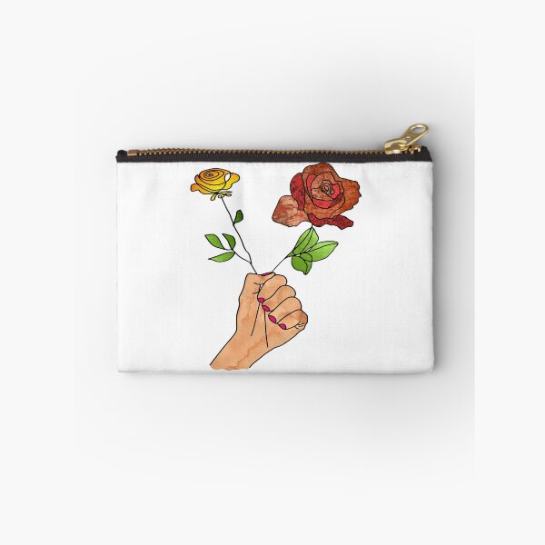Item preview, Abstract fist holding flowers on a White background. decorating, interiors designed and sold by jayne0524.