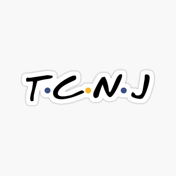 TCNJ "Friends" Logo Sticker
