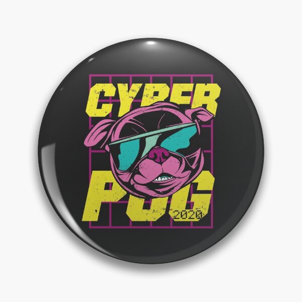 Item preview, Cyber Pug Funny Pun designed and sold by cutenfunny.