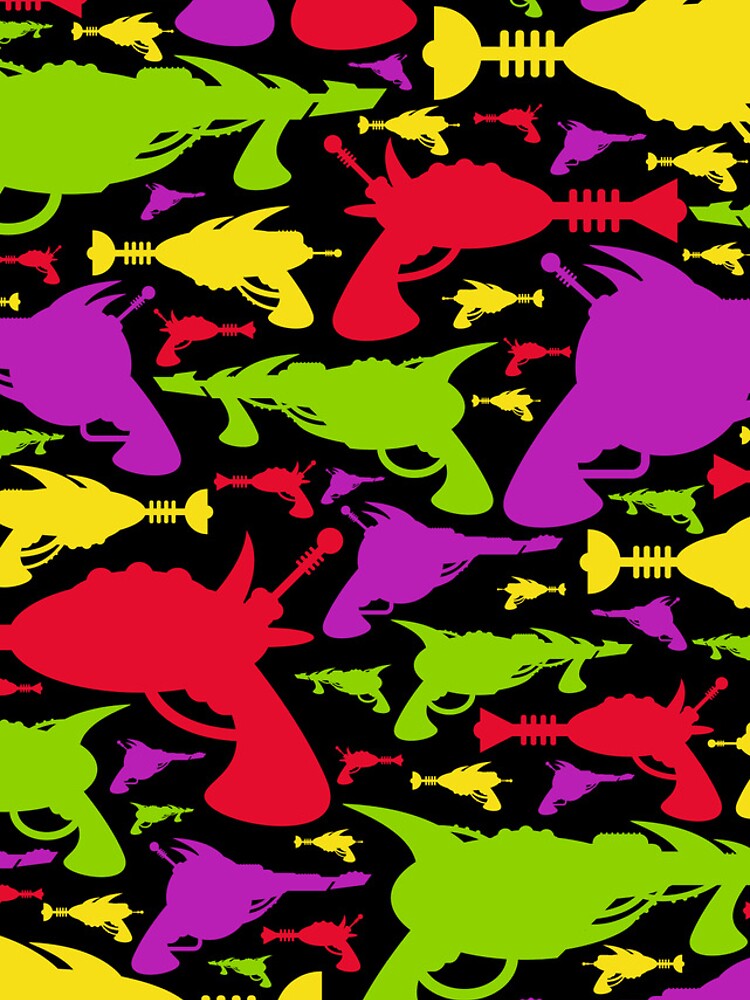 Thumbnail 4 of 4, iPhone Case, Retro Raygun Pattern designed and sold by MurphyCreative.