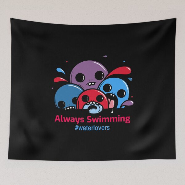 Item preview, Always Swimming #waterlovers designed and sold by Zwembad Vergelijker.