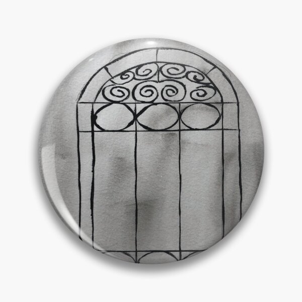 Item preview, Charleston Iron Gate Grey Watercolor and Sketch designed and sold by BissyCollective.