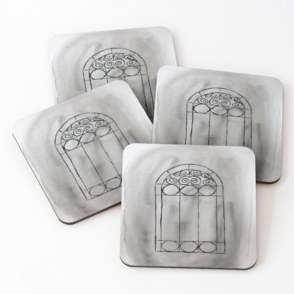 Item preview, Charleston Iron Gate Grey Watercolor and Sketch designed and sold by BissyCollective.