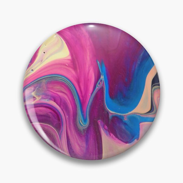 Item preview, Pink and Blue Abstract Painting designed and sold by GlobalWardrobe.