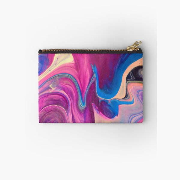 Item preview, Pink and Blue Abstract Painting designed and sold by GlobalWardrobe.