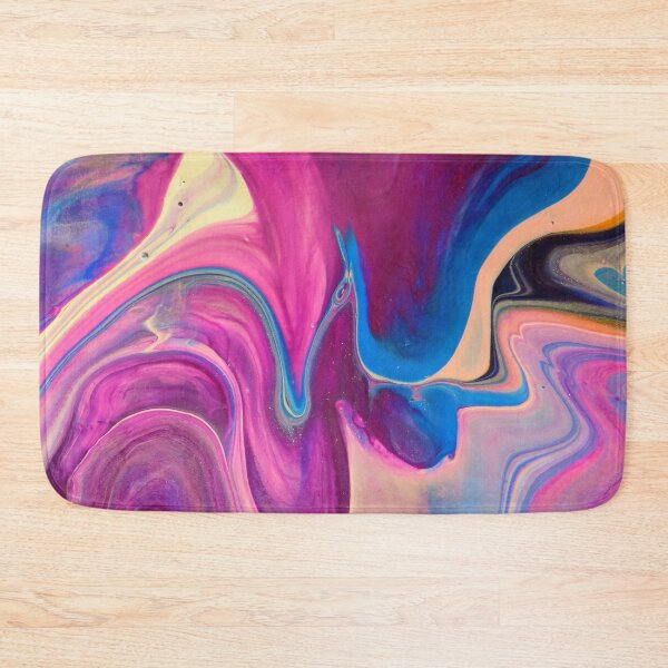 Item preview, Pink and Blue Abstract Painting designed and sold by GlobalWardrobe.