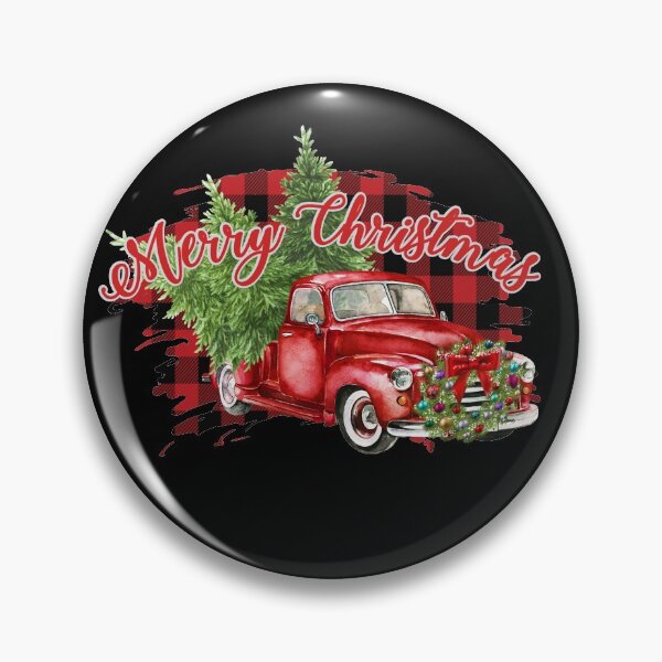 Item preview, Red Truck Plaid Merry Christmas Bumper Sticker designed and sold by diamondteez.