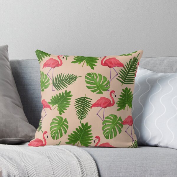 Item preview, Flamingo pattern with tropical leaves.  designed and sold by GulArt.