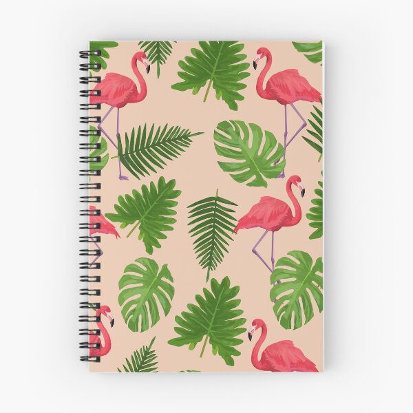 Item preview, Flamingo pattern with tropical leaves.  designed and sold by GulArt.