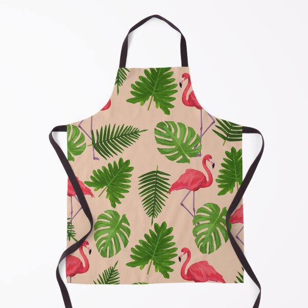 Item preview, Flamingo pattern with tropical leaves.  designed and sold by GulArt.