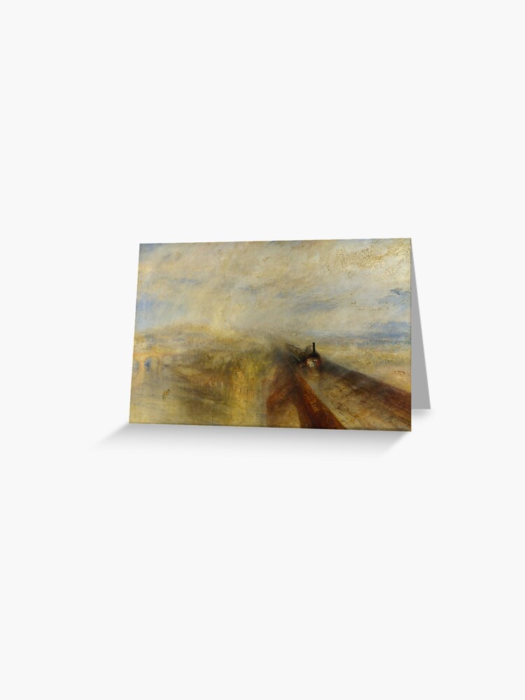 Joseph Mallord William Turner Rain Steam And Speed The Great Western Railway Greeting Card By Ald1 Redbubble