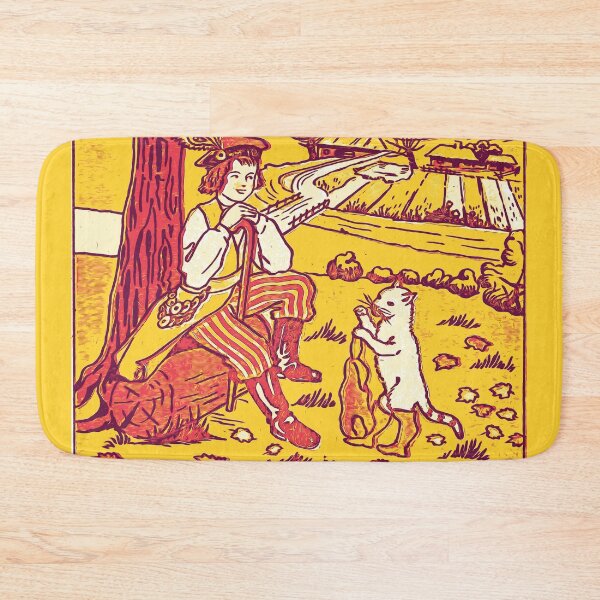 Item preview, Cat retro style - Cat in Boots - yellow designed and sold by amazimals.