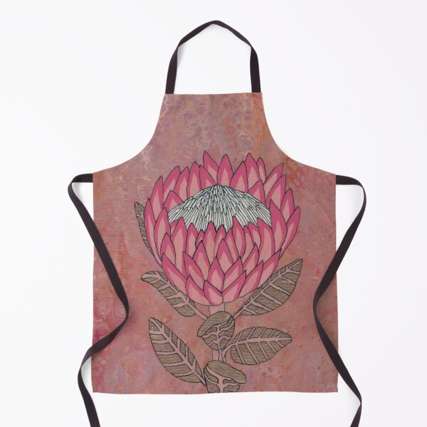 Item preview, Pink King Protea - Tropical Flowers - Acrylic Pour designed and sold by serenityshadows444.