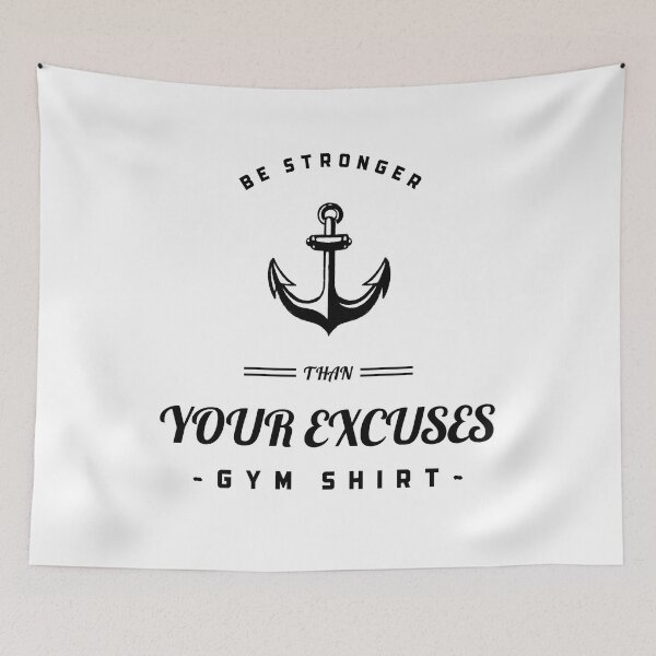 Item preview, Be Stronger Than Your Excuses - Gym Shirt designed and sold by ChaseCoClothing.