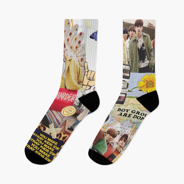 Item preview, STRAY KIDS Collage AESTHETIC Retro Cool Kpop Quotes  designed and sold by SugarSaint.