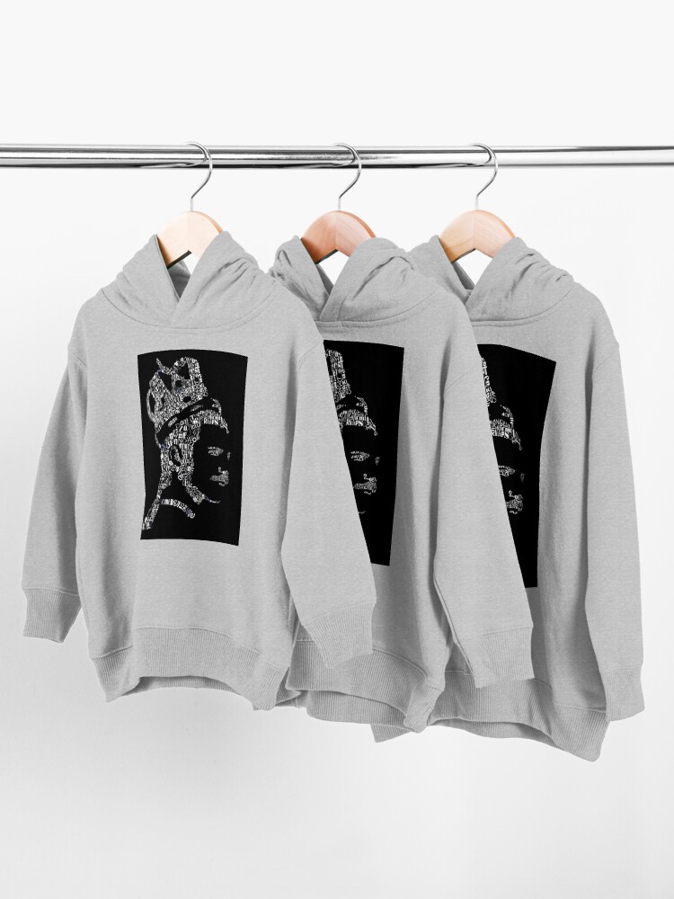 Alternate view of Queen Band lyrics Collage Toddler Pullover Hoodie