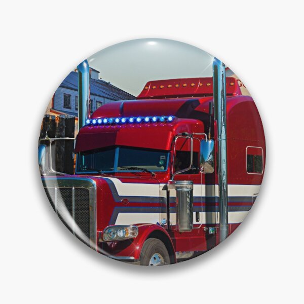 Item preview, Peterbilt with blue lights designed and sold by rharrisphotos.