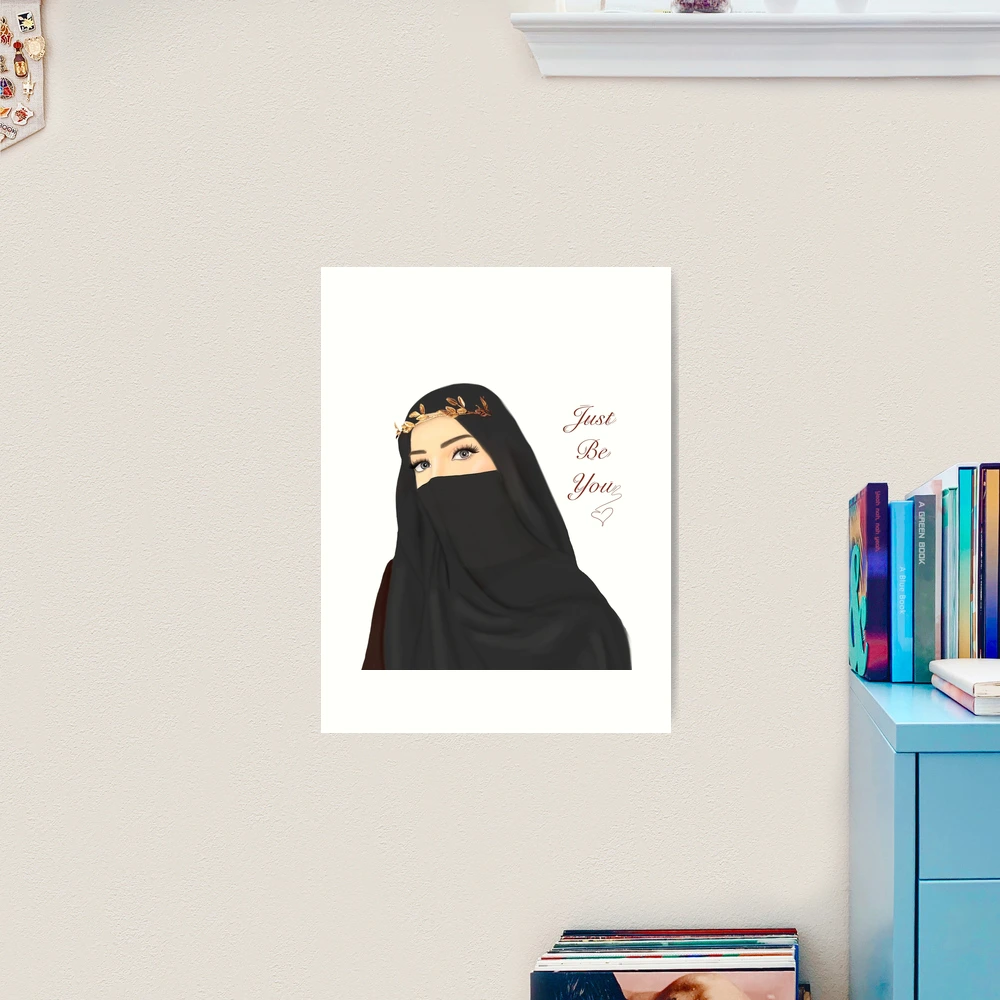 Other, Beautiful Handmade Realstic Artwork Of Girl In Niqab ( Homedecor  Item)