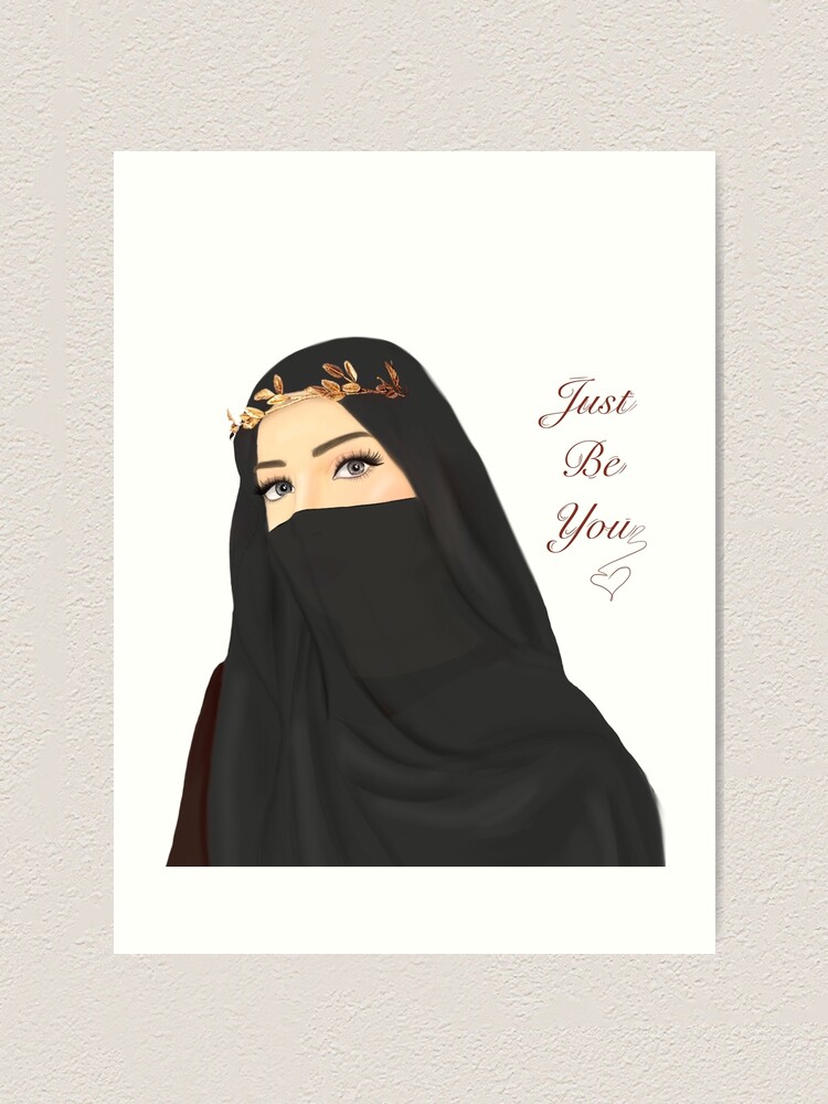 Other, Beautiful Handmade Realstic Artwork Of Girl In Niqab ( Homedecor  Item)