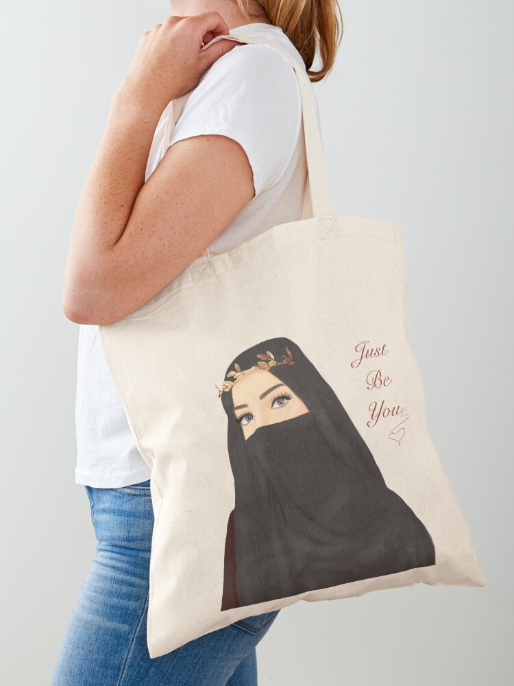 Hijab Face Muslim Shoulder Bag Women Casual Totes Large Capacity