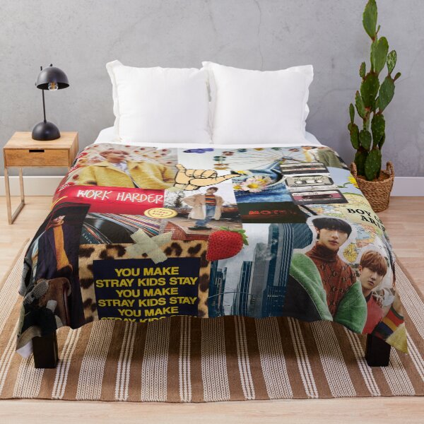 Item preview, STRAY KIDS Collage AESTHETIC Retro Cool Kpop Quotes  designed and sold by SugarSaint.