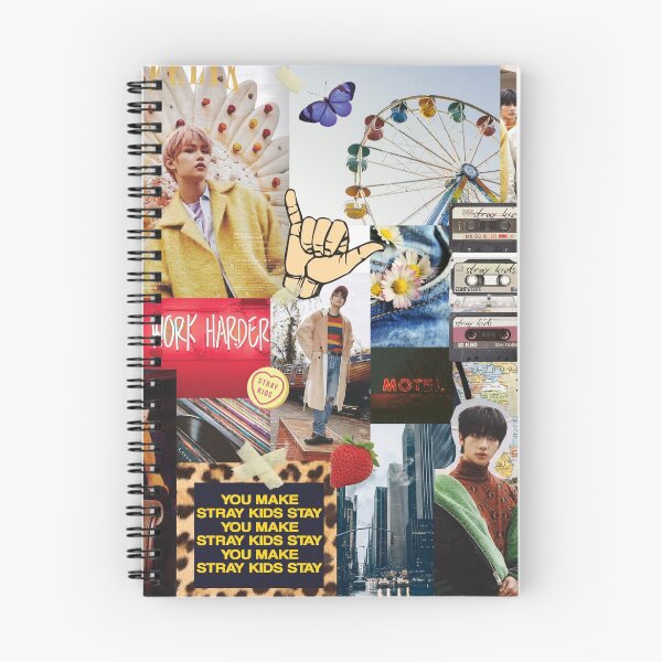 Item preview, STRAY KIDS Collage AESTHETIC Retro Cool Kpop Quotes  designed and sold by SugarSaint.