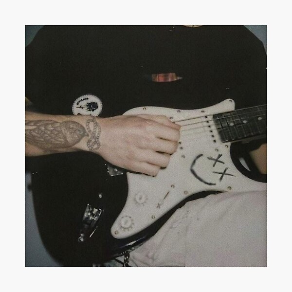 Louis Tomlinson Guitar Photographic Print
