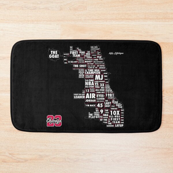 Item preview, The Michael Jordan (Chicago) Map designed and sold by 90sBullsShirts.