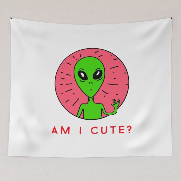 Item preview, Am I Cute - Alien Version designed and sold by guruthuma.