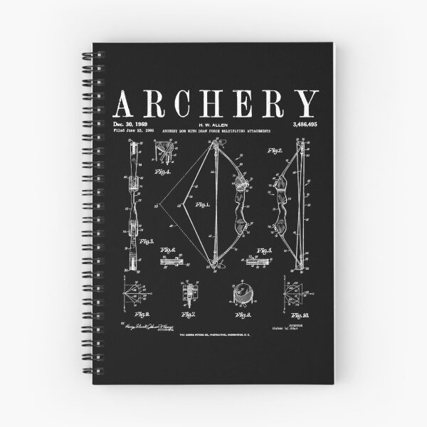Item preview, Archery Compound Bow Old Vintage Patent Drawing Print designed and sold by GrandeDuc.