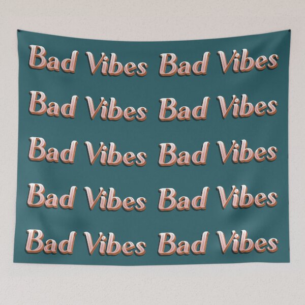Item preview, Bad Vibes Typography designed and sold by andymvera.